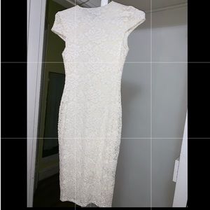 White bodycon dress